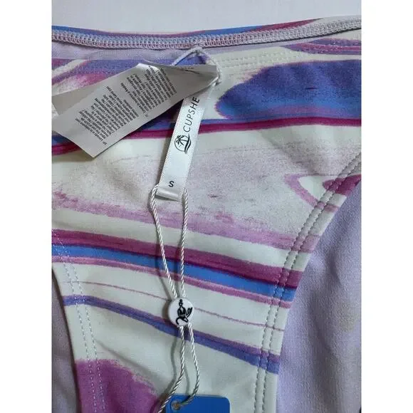 CUPSHE‎ Bikini Set for Women Two Piece Swimsuits V Neck Sz S Bathing Suit - Picture 5 of 5